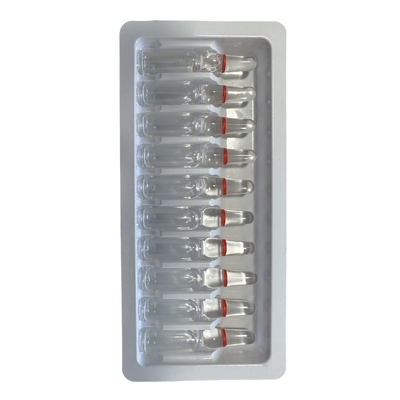 Peti ampul farmasi bahan PET 1ml 10 bungkus jarum kaca fixed tray grosir