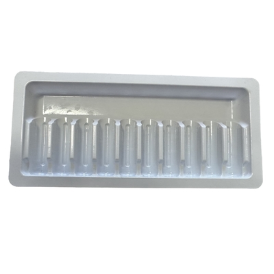 Peti ampul farmasi bahan PET 1ml 10 bungkus jarum kaca fixed tray grosir