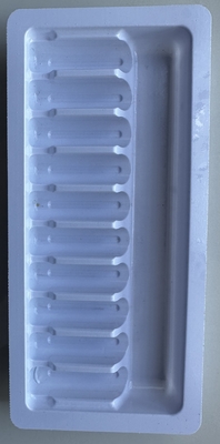 PET 1ml 2ml 5ml 10ml Ampoule Tray Vacuum Forming Tray Disesuaikan