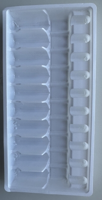PET 1ml 2ml 5ml 10ml Ampoule Tray Vacuum Forming Tray Disesuaikan