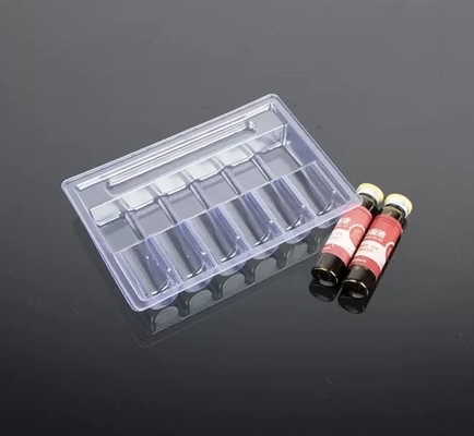 10 ml Ampul Cairan Oral PET Transparent Vacuum Tray, Paket 5 Paket 10, Paket 12