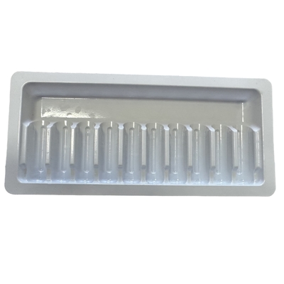 Custom PET Ampoule Tray Injeksi Air Botol Fixing Tray Kemasan yang disesuaikan