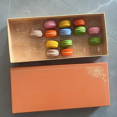 Kotak Kertas Pengemasan Kue Kuadrat Makaron Donut Mousse Dessert Baking White Cardboard Paper Chocolate Kotak Makaron