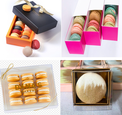 13 Lapisan Macaroon Display Stand Macaroon Karton Kemasan Percetakan Custom