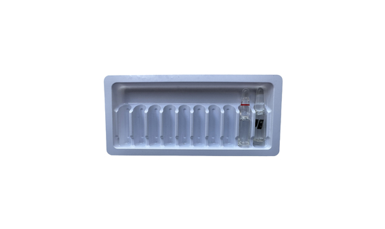 PET Blister Packaging Tray Injeksi air obat ampul Tray kustomisasi