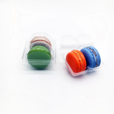 Snap-On Type Plastic Macaron Packaging Packaging dari 10 untuk transportasi yang aman