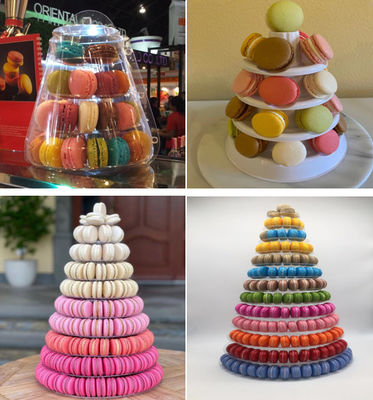 Eco-Friendly Transparent Macaron Packaging Box with Custom Printing for Gift and Display