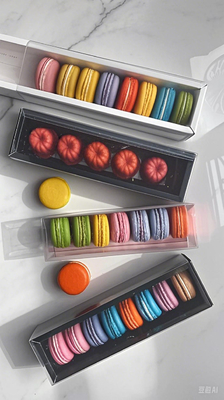 Snap-On Type Plastic Macaron Packaging Packaging dari 10 untuk transportasi yang aman