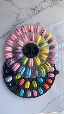 Pasokan Macaroon 6 kemasan Macaroon nampan Macaroon kotak kertas Macaroon plastik nampan Macaroon kotak hadiah Macaroon karton