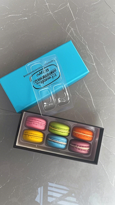 Pasokan Macaroon 6 kemasan Macaroon nampan Macaroon kotak kertas Macaroon plastik nampan Macaroon kotak hadiah Macaroon karton