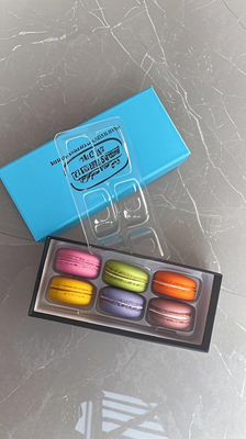 Pasokan Macaroon 6 kemasan Macaroon nampan Macaroon kotak kertas Macaroon plastik nampan Macaroon kotak hadiah Macaroon karton