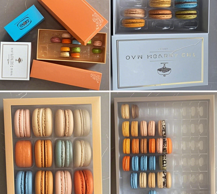 Tray Macaron Plastik yang awet 40 Piece Macaron Display Rack