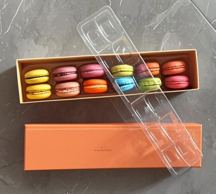 Pengemasan Baking Plastik Kotak Makaron Biskuit Mung Bean Cake Candy Green Ball Packing Box Grosir