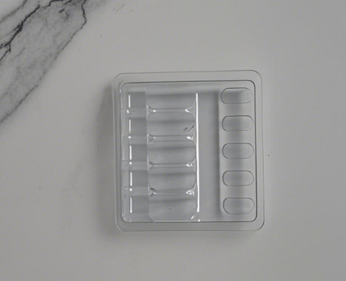 1ml Ampul Blister Tray untuk obat Kotak kemasan dengan dimensi yang disesuaikan dan persetujuan sampel untuk pengiriman yang disesuaikan