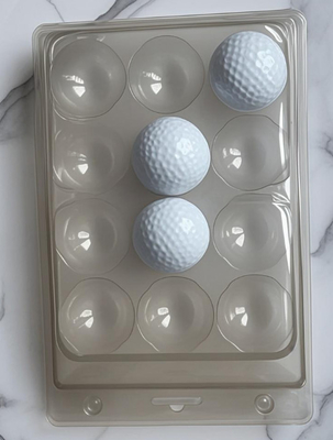 12 Bola Golf Kemasan Transparan Kotak Plastik Kemasan Bola Golf Kemasan