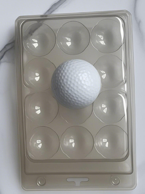 12 Bola Golf Kemasan Transparan Kotak Plastik Kemasan Bola Golf Kemasan