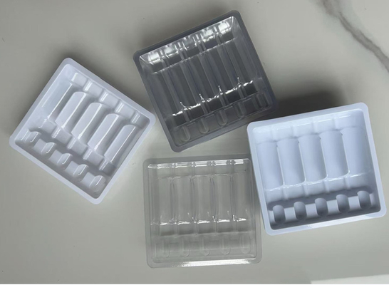 Custom 5ml Ampere Pengemasan Tray Pengemasan obat Kotak Bentuk persegi panjang