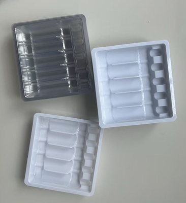 Custom 5 * 5ml Ampul Plastik Dalam 2 * 10ml Injeksi Air Cairan Oral Botol Xylin Tray Blister Box
