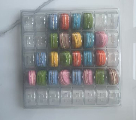 Grosir kotak makaroni kemasan 12pcs embossing pencetakan penanganan