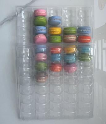 40 Piece Plastik Kemasan Macaron yang Transparan