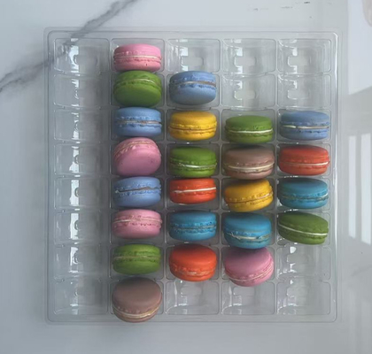 Grosir kotak makaroni kemasan 12pcs embossing pencetakan penanganan