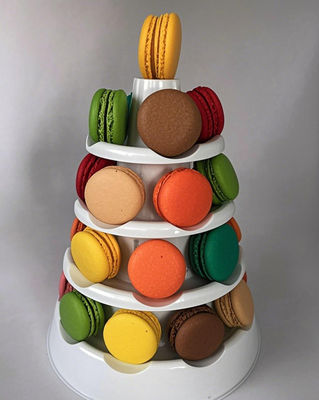 25 Baki Plastik Macaron dengan PET Food Grade Ketebalan 0.55mm dan Desain yang Dapat Digunakan Kembali untuk Pengemasan Macaron