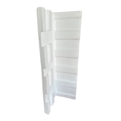 Perlindungan sudut busa EPS (polystyrene diperluas) produk elektronik yang disesuaikan, pintu, jendela, cermin kaca dan produk rapuh lainnya, perlindungan sudut lurus