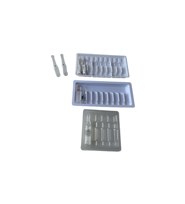 Shock-proof Tidak beracun 1ml ~ 10ml Ampul PET Tabung Injeksi Air