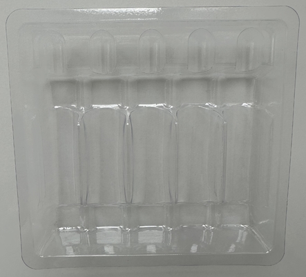 Tray Ampul PET yang disesuaikan 1ml~10ml Tray Injeksi Air Ampul PET