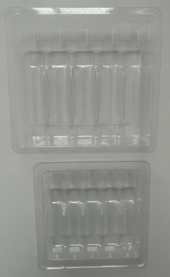 Tray Ampul PET yang disesuaikan 1ml~10ml Tray Injeksi Air Ampul PET