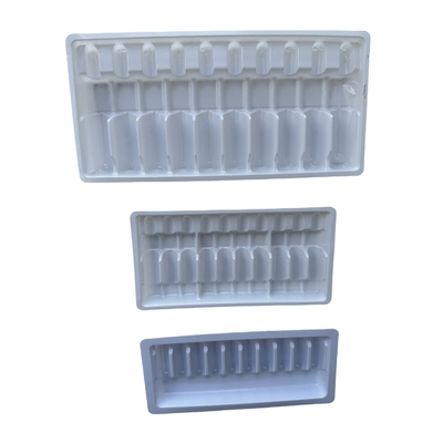 PET poliethylene terephthalate Ampul Tray Personalisasi 1ml 2ml 5ml 10ml Ampul Tray Dengan Berbagai Spesifikasi Untuk Memilih Dari