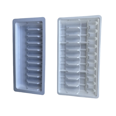 PET poliethylene terephthalate Ampul Tray Personalisasi 1ml 2ml 5ml 10ml Ampul Tray Dengan Berbagai Spesifikasi Untuk Memilih Dari
