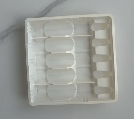Blister plastik obat PET putih di dalam pola desain anti pemalsuan ampul ampul bungkus dan penyimpanan