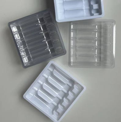 Blister cairan oral Ampoul botol injeksi Plastik Tray Blister kemasan dukungan bagian dalam