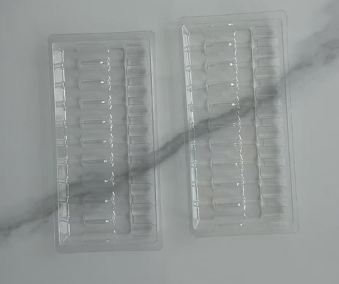 Blister cairan oral Ampoul botol injeksi Plastik Tray Blister kemasan dukungan bagian dalam