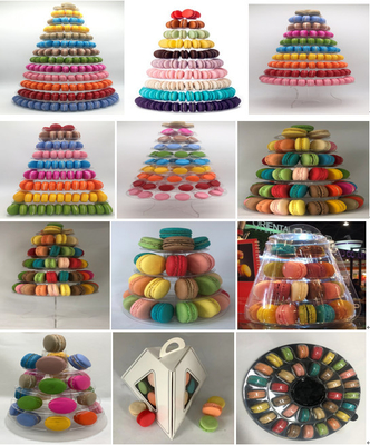 Desain Baru 10 Tingkat Macaron Tower Tray Makanan sekali pakai