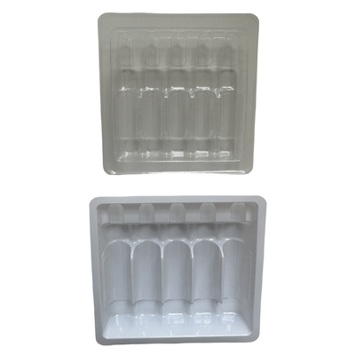 PET Polyethylene Terephthalate Ampoule Tray Disesuaikan Grosir 1ml 2ml 5ml 10ml Ampoule Injeksi Air Tray Disesuaikan Kemasan