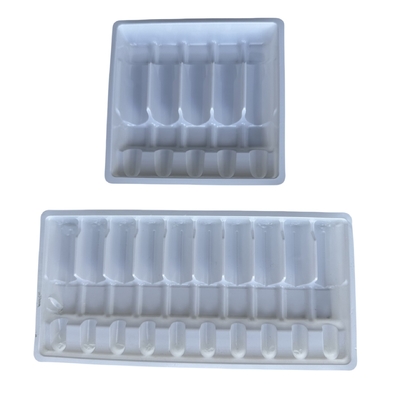 Dikustomisasi Bak vakum Kemasan 1ml 2ml 5ml 10ml PET Air Injeksi Ampul Bak