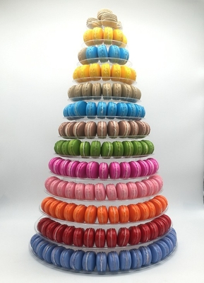 Desain Baru 10 Tingkat Macaron Tower Tray Makanan sekali pakai