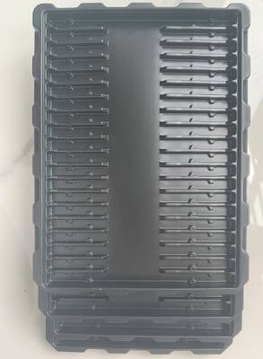 Pabrik Custom Made PS Anti-statis Blister Tray, transparent Plastik Kotak Elektronik Kemasan PCB Modul Turnover Tray