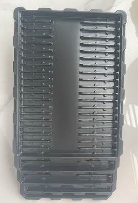 Pabrik Custom Made PS Anti-statis Blister Tray, transparent Plastik Kotak Elektronik Kemasan PCB Modul Turnover Tray