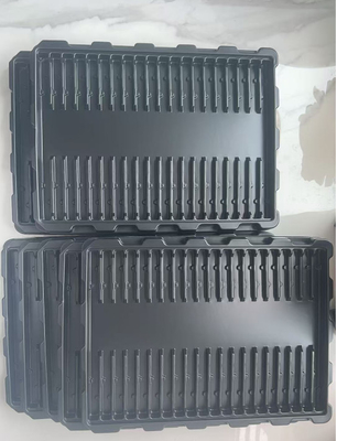 Pabrik Custom Made PS Anti-statis Blister Tray, transparent Plastik Kotak Elektronik Kemasan PCB Modul Turnover Tray