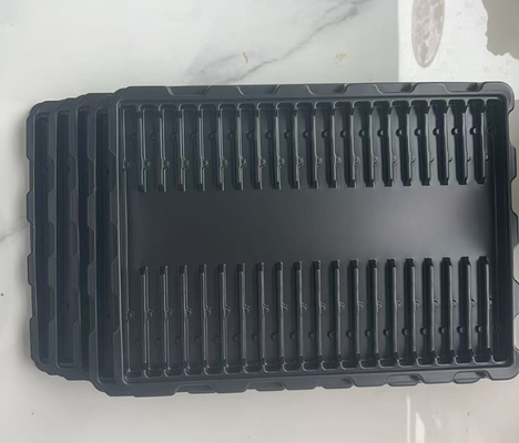 Pabrik Custom Made PS Anti-statis Blister Tray, transparent Plastik Kotak Elektronik Kemasan PCB Modul Turnover Tray
