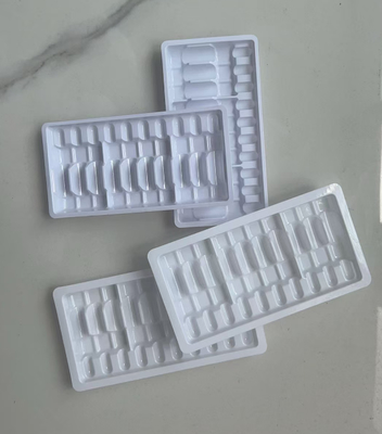 Baki plastik injeksi air, baki plastik botol ampul, baki cetakan tiup, kemasan 2ml dengan 10 unit dalam bentuk cetakan tiup, baki botol ampul