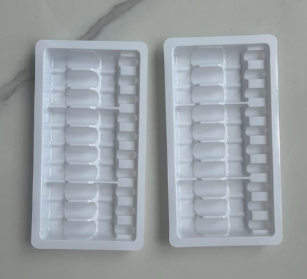 Baki plastik injeksi air, baki plastik botol ampul, baki cetakan tiup, kemasan 2ml dengan 10 unit dalam bentuk cetakan tiup, baki botol ampul