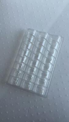 Baki Kemasan Macaron 24 Rongga dengan PET Food Grade dan Desain yang Dapat Digunakan Kembali