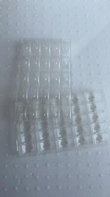 25 Piring Plastik Makaron - PET kelas makanan, Ketebalan 0,55 mm, Piring Kemasan Makaron yang Dapat Digunakan Kembali