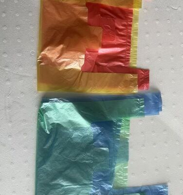 Tas Plastik HDPE Daur Ulang yang Disesuaikan dengan Ketahanan Benturan Tinggi untuk Belanja Supermarket