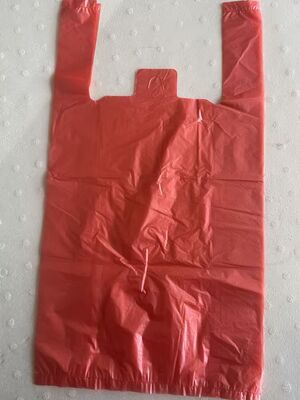 Tas tangan plastik HDPE yang dapat didaur ulang dengan ketahanan dampak tinggi untuk belanja di supermarket