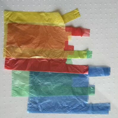 Tas tangan plastik HDPE yang dapat didaur ulang dengan ketahanan dampak tinggi untuk belanja di supermarket